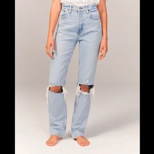 Abercrombie 90s straight ultra high rise jeans